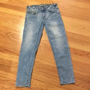 American Eagle medium wash skinny jeans